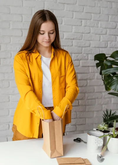 gardener-preparing-gift-with-plant